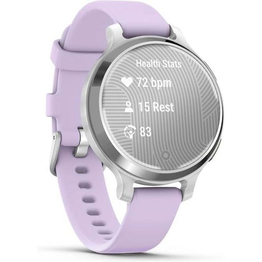 GARMIN LILY 2 ACTIVE - SILVER / PURPLE JASMINE SILICONE BAND (010-02891-01)