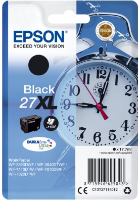 EPSON SINGLEPACK BLACK 27XL DURABRITE ULTRA INK