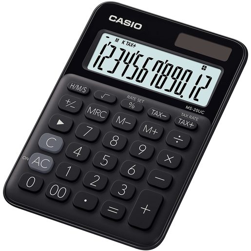 CASIO MS 20 UC BK - KALKULAČKA