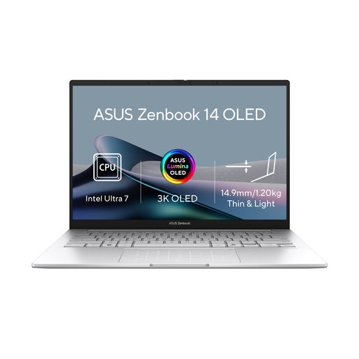 ASUS ZENBOOK 14 OLED/UX3405CA-OLED382X/U7-255H/14"/WUXGA/T/32GB/1TB SSD/ARC 140T/W11P/SILVER/2R