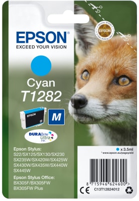 EPSON SINGLEPACK CYAN T1282 DURABRITE ULTRA INK