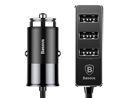 BASEUS AUTONABÍJEČKA 4XUSB KONEKTOR 5.5A (CCTON-01) BLACK