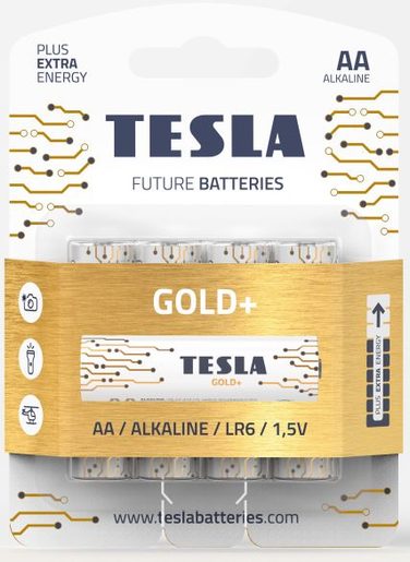 TESLA - BATERIE AA GOLD+, 4 KS, LR06