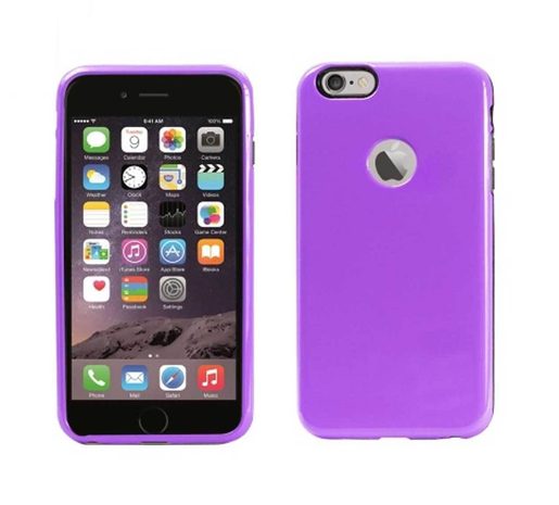 TPU POUZDRO IPHONE 4 JELLY CASE PURPLE