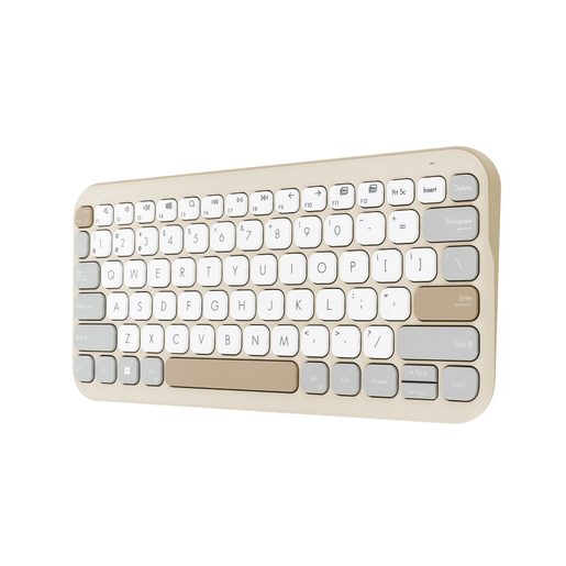 ASUS MARSHMALLOW KEYBOARD KW100/BEZDRÁTOVÁ BLUETOOTH/CZ-SK LAYOUT/BÉŽOVÁ