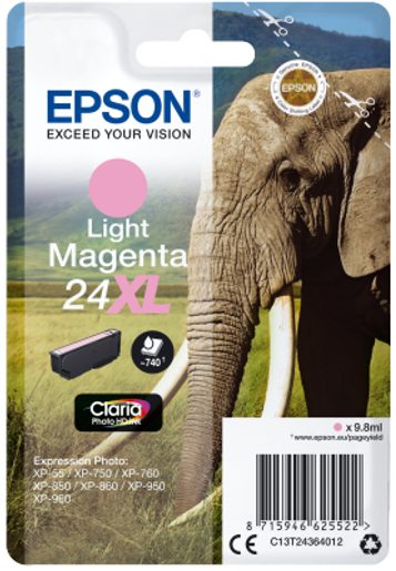 EPSON SINGL. LIGHT MAGENTA 24XL CLARIA PHOTO INK