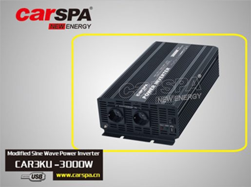 MĚNIČ NAPĚTÍ CARSPA CAR3KU-24 24V/230V+USB 3000W, MODIFIKOVANÁ SINUS