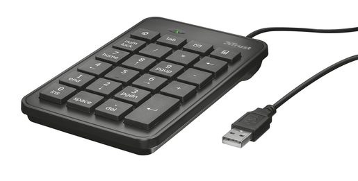 TRUST XALAS NUMERICKÝ BLOK, USB, ČERNÝ