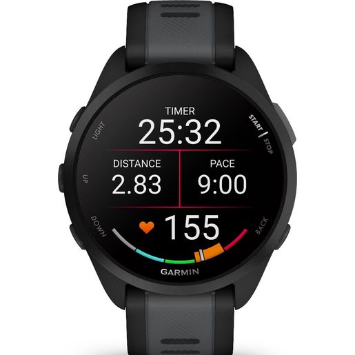 GARMIN FORERUNNER 165 - BLACK / SLATE GRAY (010-02863-20)