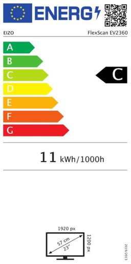 23" LED EIZO EV2360-FHD,IPS,DVI-D,PIV,REP,WHITE