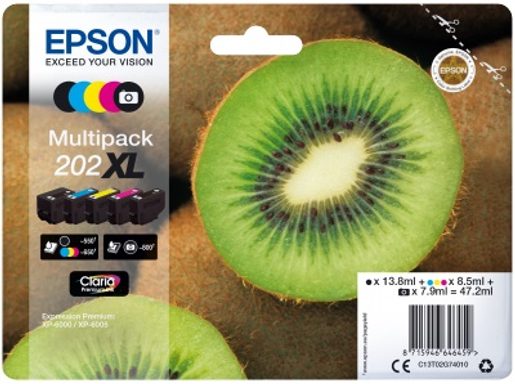 EPSON MULTIPACK 5 BAREV,202XL PREMIUM, XL