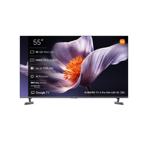 XIAOMI TV S PRO MINI LED 55 2026, 55"/4K UHD, ŠEDÁ