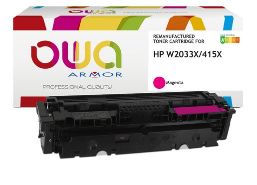 OWA ARMOR TONER KOMPATIBILNÍ S HP W2033X, 415X, 6000ST, ČERVENÁ/MAGENTA, LEVEL MANAGMENT