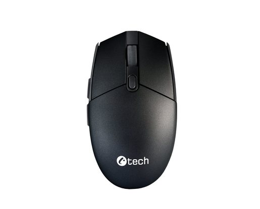 MYŠ C-TECH WLM-06S, ČERNO-GRAFITOVÁ, BEZDRÁTOVÁ, SILENT MOUSE, 1600DPI, 6 TLAČÍTEK, USB NANO RECEIVE