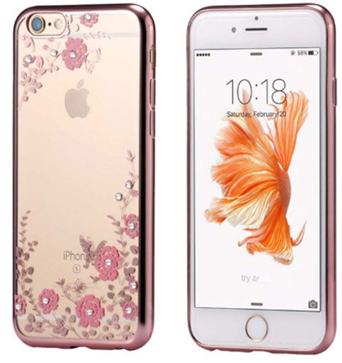 TPU POUZDRO FLOWER IPHONE 11 ROSE GOLD