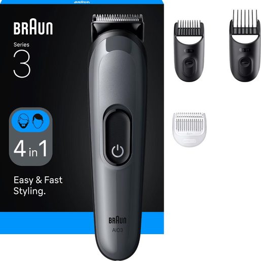 AIO3500 SERIES 3 ZASTŘIHOVAČ 4V1 BRAUN