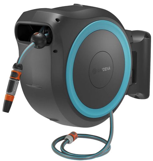 GARDENA POWERROLL XXL NÁSTĚNNÝ BOX NA HADICI 40 M, TYRKYSOVÝ
