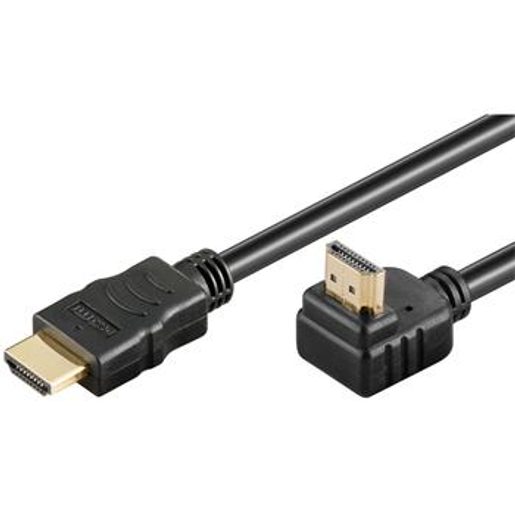 PREMIUMCORD KABEL HDMI+ETHERNET, ZLAC., 90°, 2M