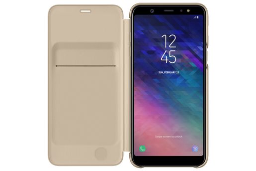 SAMSUNG FLIPOVÉ POUZDRO PRO A6+ GOLD