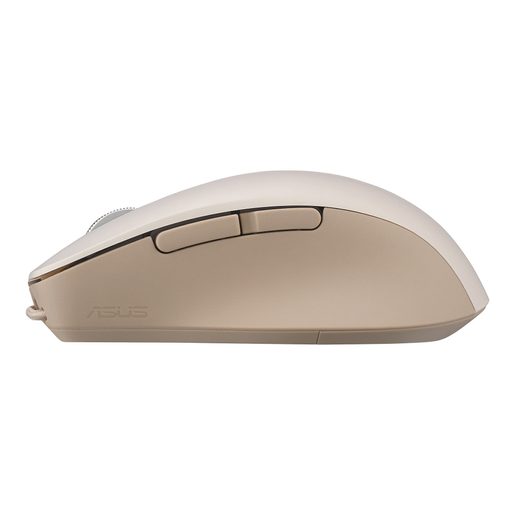 ASUS SMARTO MOUSE MD200 SILENT PLUS/KANCELÁŘSKÁ/OPTICKÁ/PRO PRAVÁKY/4 200 DPI/USB+BT/BÉŽOVÁ