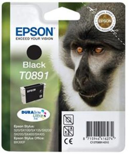 EPSON BLACK INK CARTRIDGE SX10X 20X 40X (T0891)
