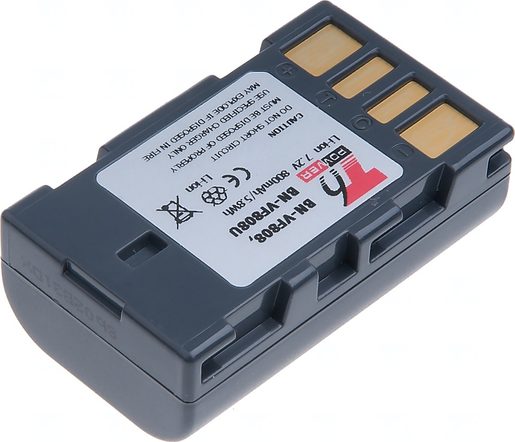 BATERIE T6 POWER JVC BN-VF808, 800MAH, ŠEDÁ