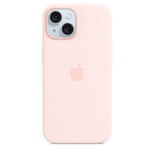 IPHONE 15 SILICONE CASE WITH MAGSAFE - LIGHT PINK