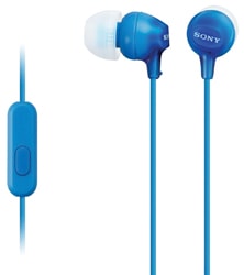 SONY SLUCHÁTKA MDR-EX15AP, HANDSFREE, MODRÉ