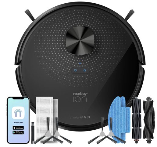 NICEBOY ION CHARLES I9 PLUS BLACK - ROBOTICKÝ VYSAVAČ