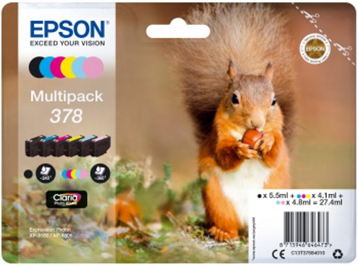 EPSON MULTIPACK 6-COLOURS 378 CLARIA PHOTO HD INK