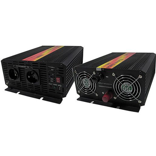 MĚNIČ NAPĚTÍ CARSPA CAR2KU-24 24V/230V+USB 2000W, MODIFIKOVANÁ SINUS