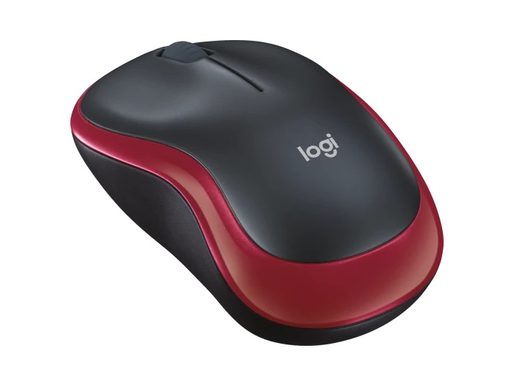 MYŠ LOGI WIRELESS MOUSE M185, RED