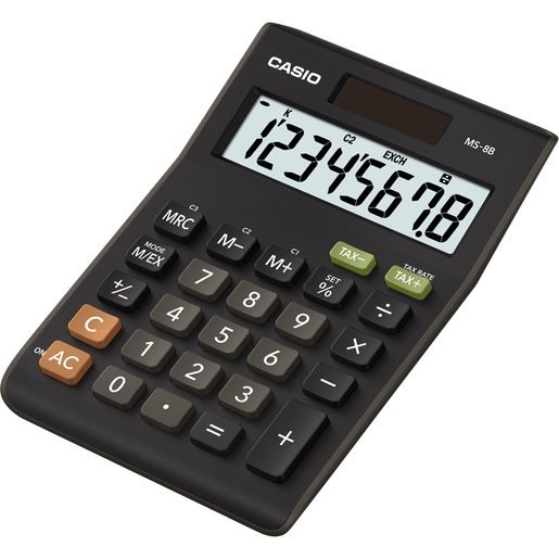 CASIO MS 8 B S (TAX+EXCHANGE) - KALKULAČKA