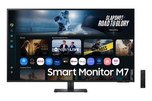 SAMSUNG SMART MONITOR/M70F/43"/VA/4K UHD/60HZ/4MS/ČERNÁ/2R