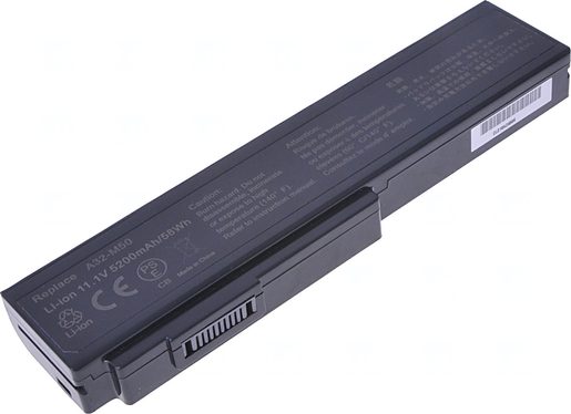 BATERIE T6 POWER ASUS M50, G50, G60, N43, N53, N61, B43, X55, X57, X64, 6CELL, 5200MAH