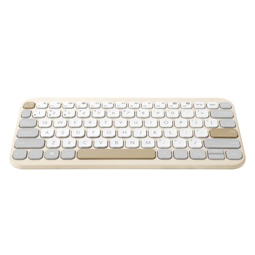 ASUS MARSHMALLOW KEYBOARD KW100/BEZDRÁTOVÁ BLUETOOTH/CZ-SK LAYOUT/BÉŽOVÁ
