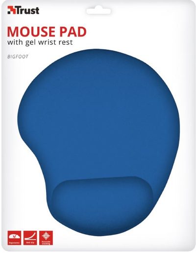 PODLOŽKA TRUST BIGFOOT GEL MOUSE PAD - BLUE