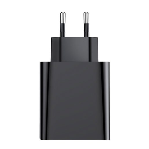 BASEUS  SPEED PPS USB + USB TYP C QC 3.0 (CCFS-C01) BLACK - SÍŤOVÁ NABÍJEČKA