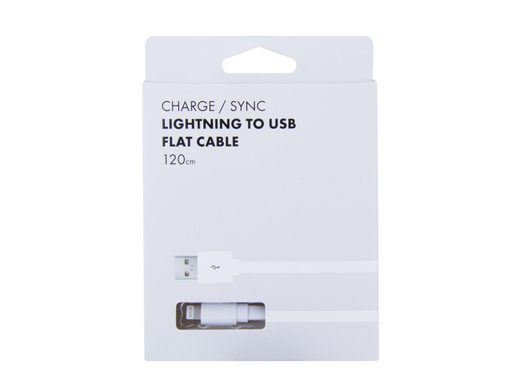 KABEL AVACOM LIG-120W USB - LIGHTNING, 120CM, BÍLÁ