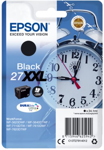 EPSON SINGLEPACK BLACK 27XXL DURABRITE ULTRA INK