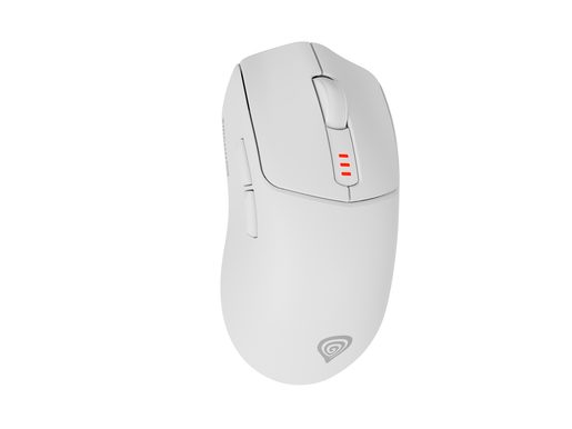 GENESIS HERNÍ MYŠ ZIRCON 500/HERNÍ/OPTICKÁ/10 000DPI/BEZDRÁTOVÁ USB + BLUETOOTH/BÍLÁ