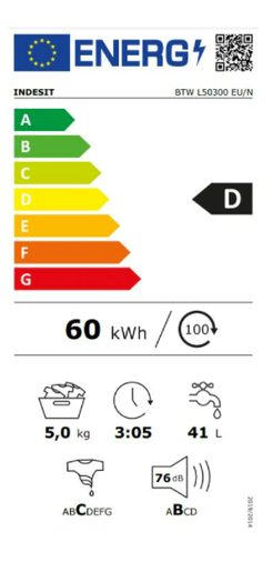 INDESIT BTW L50300 EU/N - VRCHEM PLNĚNÁ PRAČKA