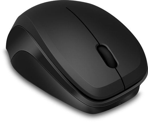 LEDGY MOUSE - WIRELESS, SILENT, BLACK-BLACK