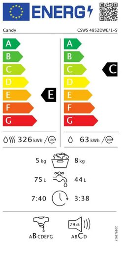 CANDY CSWS 4852DWE/1-S - PRAČKA SE SUŠIČKOU