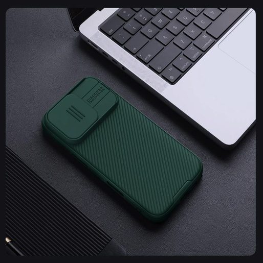 NILLKIN CAMSHIELD PRO MAGNETIC ZADNÍ KRYT PRO APPLE IPHONE 16 PRO DARK GREEN