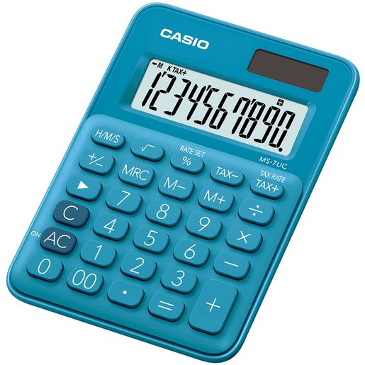 CASIO MS 7 UC BU - KALKULAČKA