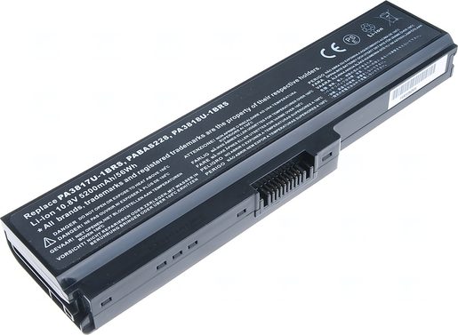 BATERIE T6 POWER TOSHIBA SATELLITE L730, L735, L740, L745, L750, L755, L775, 6CELL, 5200MAH