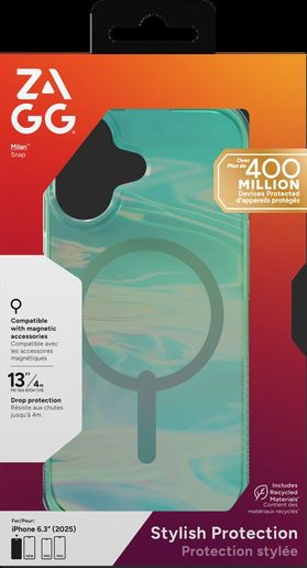 ZAGG OCHRANNÝ KRYT MILAN SNAP APPLE 17 IRIDESCENT OIL SLICK