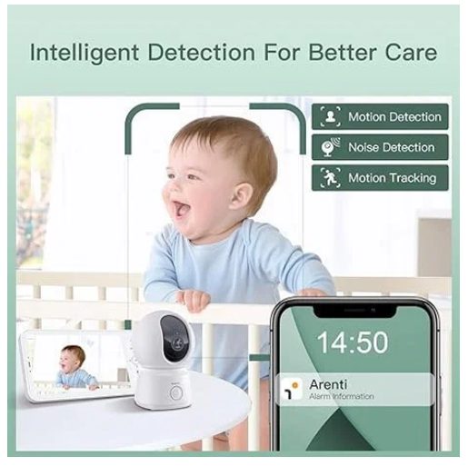 ARENTI 2MP/1080P WI-FI VIDEO BABY MONITOR KIT WITH LCD SCREEN - DĚTSKÁ CHŮVIČKA