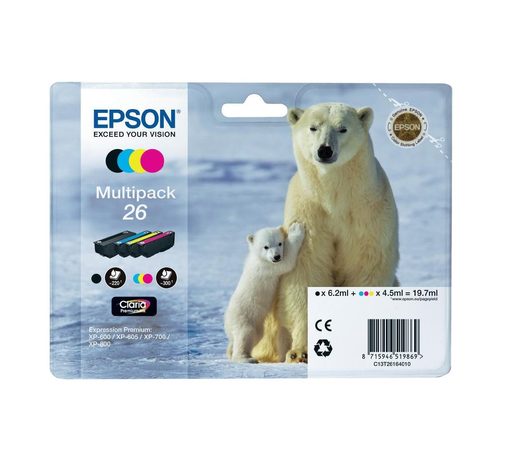 EPSON T2616 MULTIP. 4-COLOURS 26 CLARIA PREMIUM IN